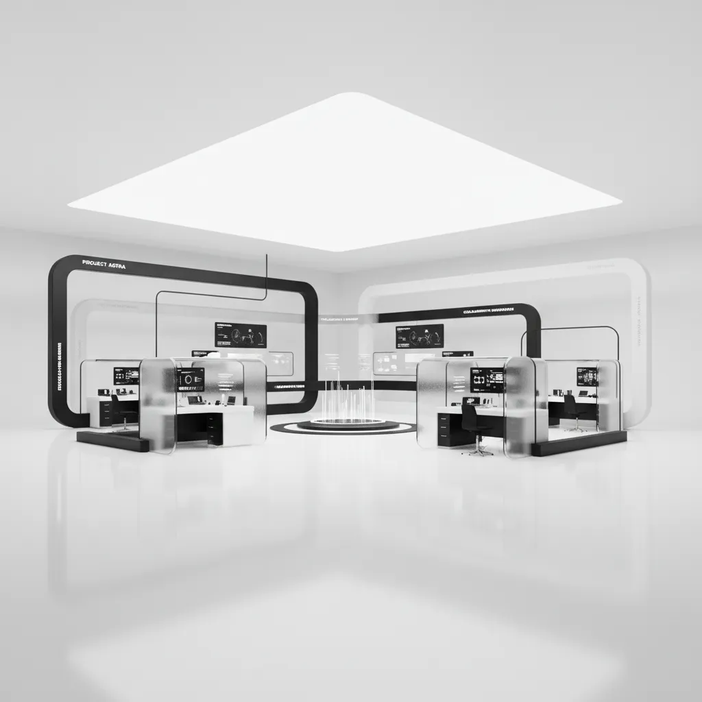 Modern landing page interface with dynamic elements